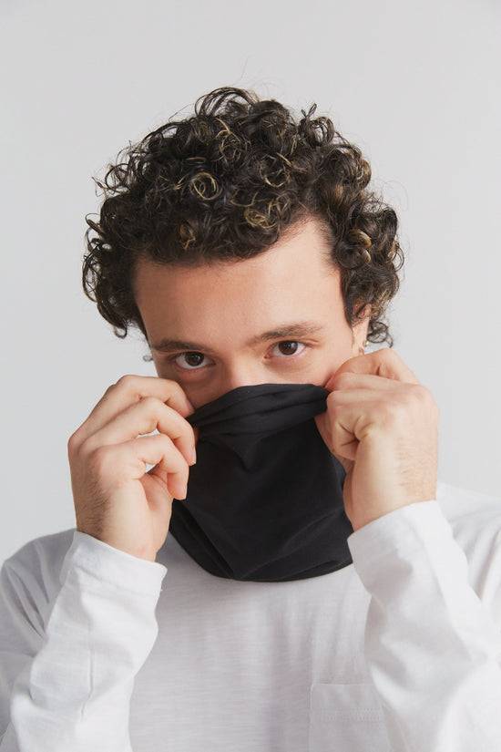 Leela Cotton 9625-021 | Unisex Schlauchschal - Schwarz Online Outlet