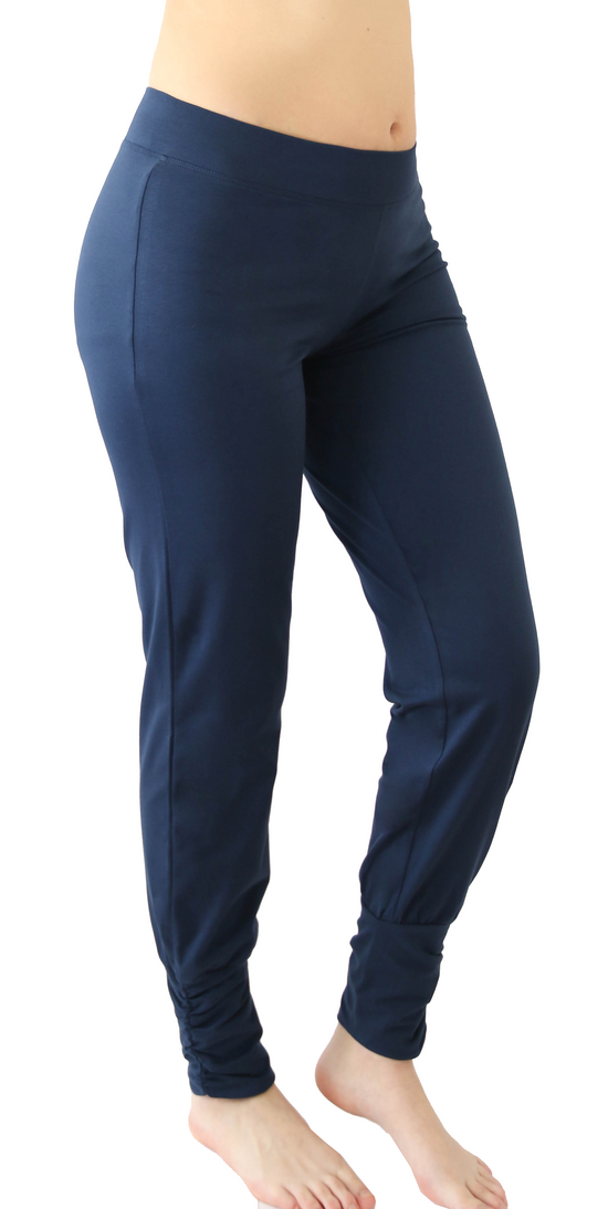 Leela Cotton 4415NV | Damen Yogahose stretch - Navy Exklusive Angebote