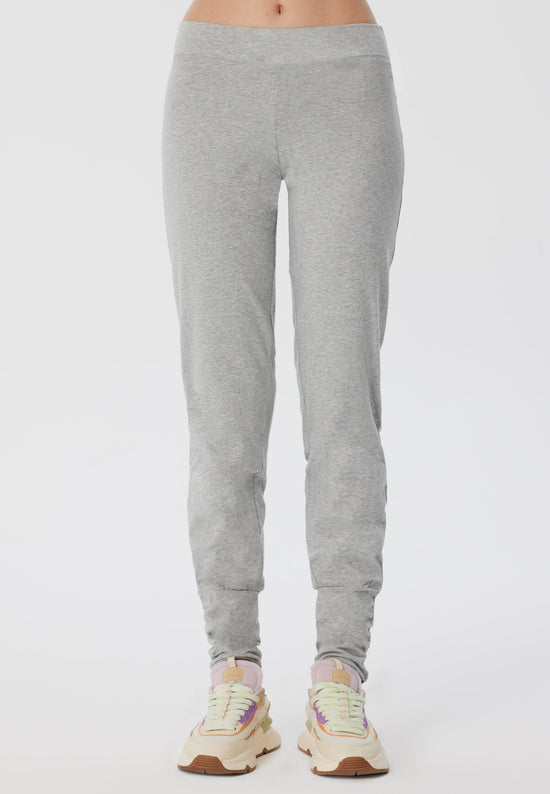 Leela Cotton 4415G | Damen Yogahose stretch - Hellgrau Blitzangebot