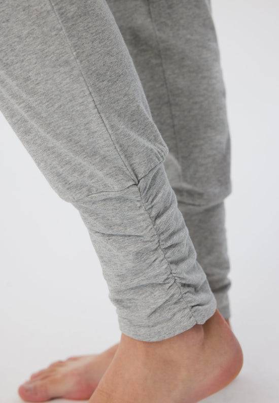 Leela Cotton 4415G | Damen Yogahose stretch - Hellgrau Blitzangebot