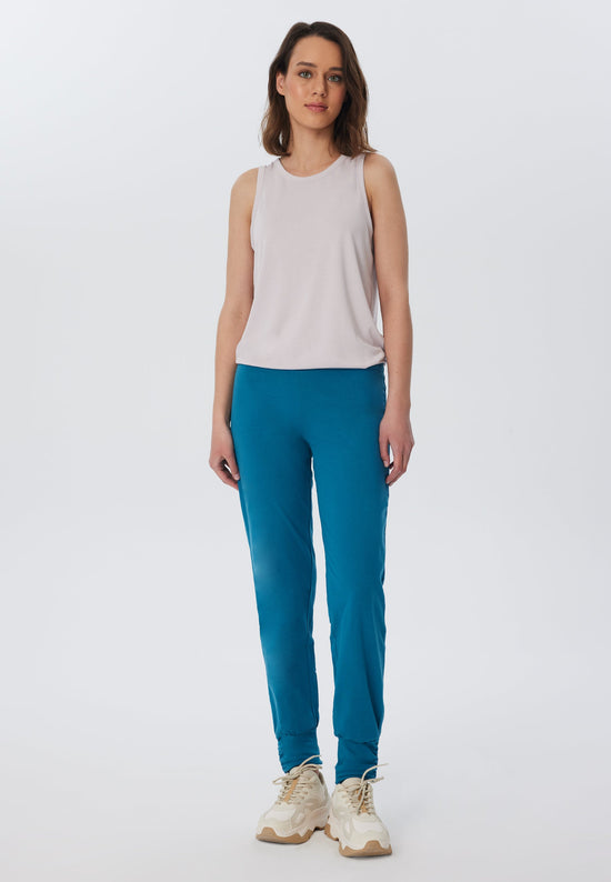 Leela Cotton 4415P | Damen Yogahose stretch - Petrol Bestseller