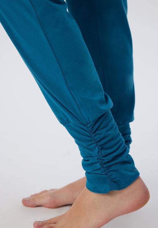 Leela Cotton 4415P | Damen Yogahose stretch - Petrol Bestseller