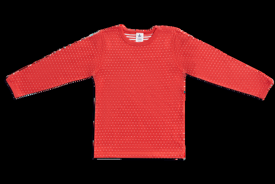 Leela Cotton 2650RW | Baby Wendelangarmshirt - Hibiskus-Naturweiss Tiefpreis