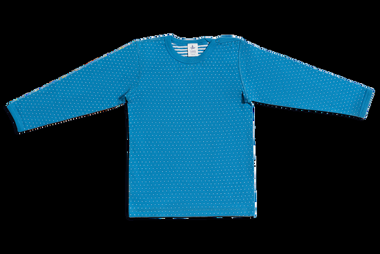Leela Cotton 2650BW | Baby Wendelangarmshirt - Saphirblau-Naturweiss Super Sparpreis