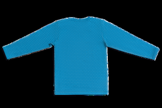 Leela Cotton 2650BW | Baby Wendelangarmshirt - Saphirblau-Naturweiss Super Sparpreis