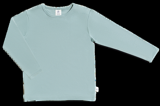 Leela Cotton 2286 | Baby Basic Langarmshirt - Taubenblau Wochenangebot