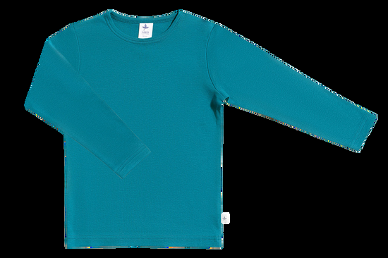 Leela Cotton 2065 | Baby Basic Langarmshirt - Ozeanblau Kostenlose Rückgabe