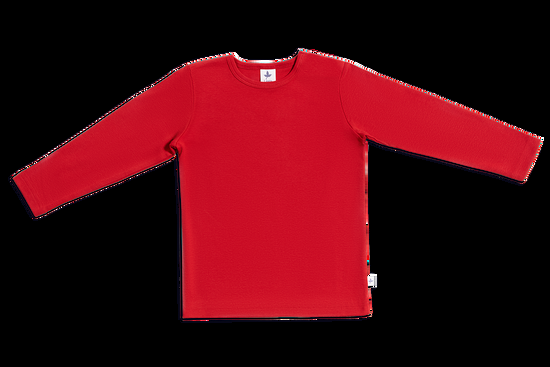Leela Cotton 2064 | Baby Basic Langarmshirt - Ziegelrot Begrenzte Freigabe