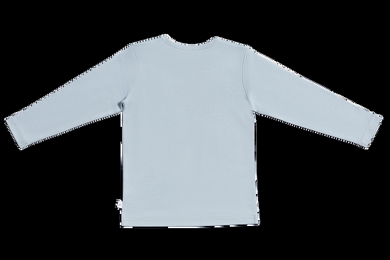 Leela Cotton 2063 | Baby Basic Langarmshirt - Hellgrau Letzte 3 Tage