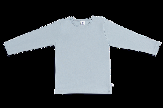 Leela Cotton 2063 | Baby Basic Langarmshirt - Hellgrau Letzte 3 Tage