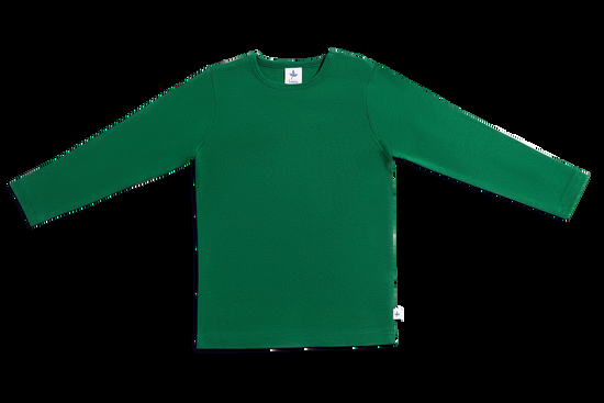 Leela Cotton 2062 | Baby Basic Langarmshirt - Moosgrün JETZT KAUFEN