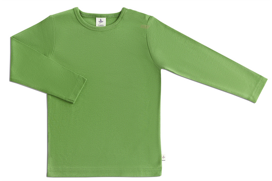 Leela Cotton 2060W | Baby Basic Langarmshirt - Waldgrün Neueste Stile