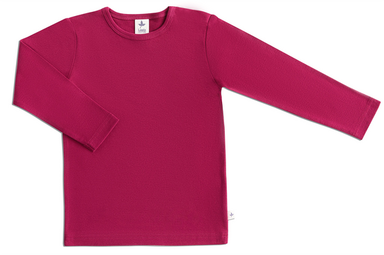 Leela Cotton 2060F | Baby Basic Langarmshirt - Fuchsia Letzter Tag