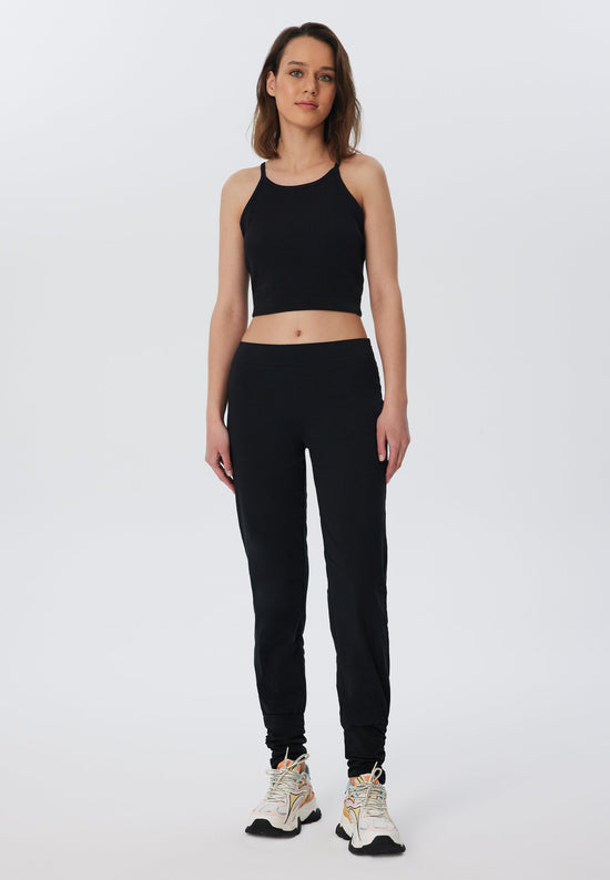 Leela Cotton 4415S | Damen Yogahose stretch - Schwarz Riesige Rabatte