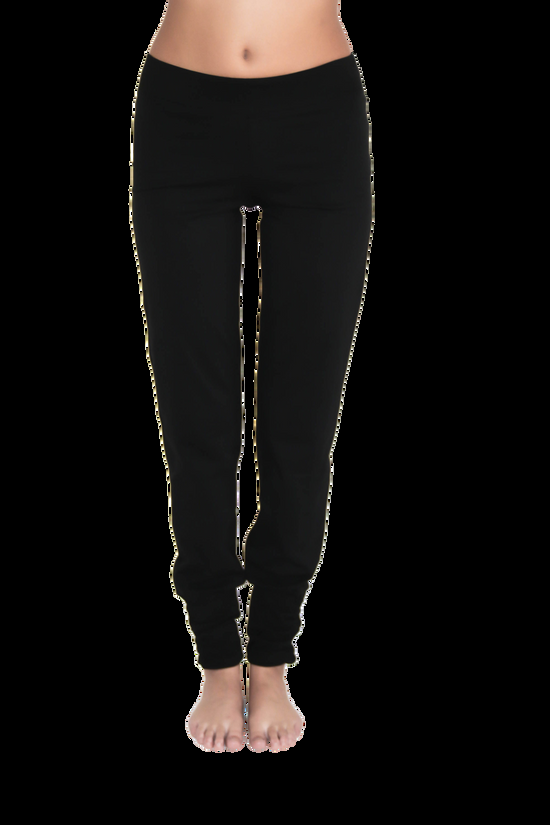 Leela Cotton 4415S | Damen Yogahose stretch - Schwarz Riesige Rabatte