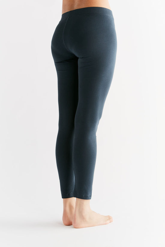 Leela Cotton 1611-048 | Damen Leggings Baumwolljersey - Navy Fabrikladen