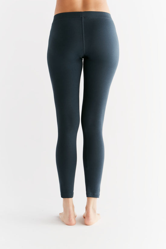 Leela Cotton 1611-048 | Damen Leggings Baumwolljersey - Navy Fabrikladen