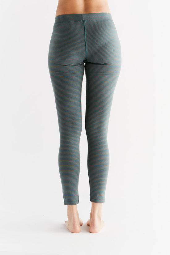 Leela Cotton 1611-064 | Damen Leggings Baumwolljersey - Tanne/Tabasco Speichern exportieren