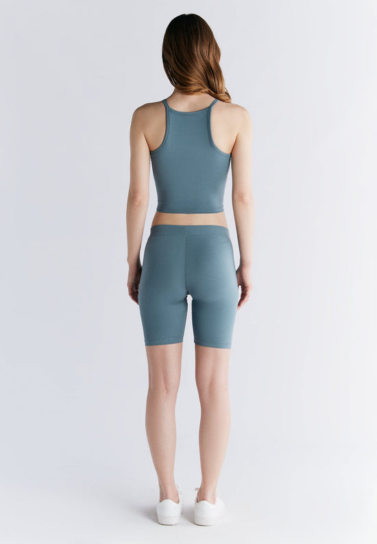 Leela Cotton 1417-066 | Radlerhose - Gobelin Blau Im Verkauf