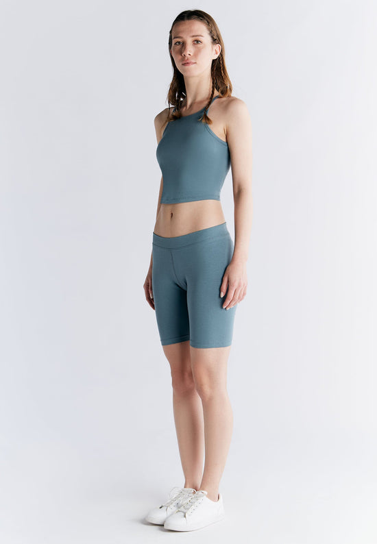 Leela Cotton 1417-066 | Radlerhose - Gobelin Blau Im Verkauf
