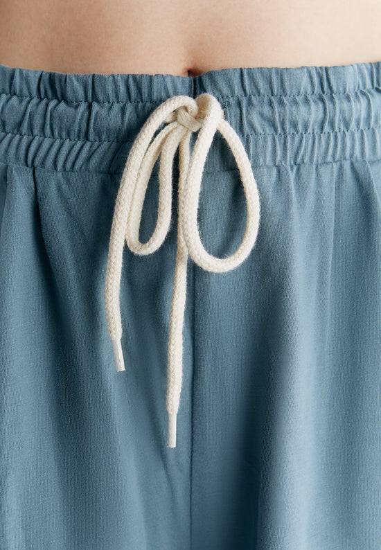 Leela Cotton 1440-066 | Pyjama-Shorts - Gobelin Blau Online