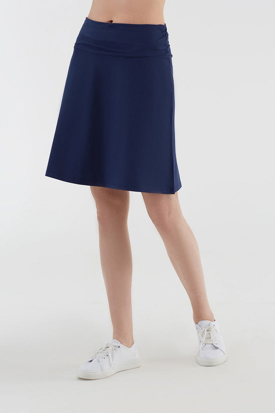 Leela Cotton 1418-02 | Rock A-Linie mit Komfortbund - Admiralblau Angebote