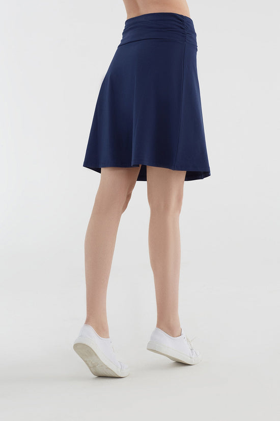 Leela Cotton 1418-02 | Rock A-Linie mit Komfortbund - Admiralblau Angebote