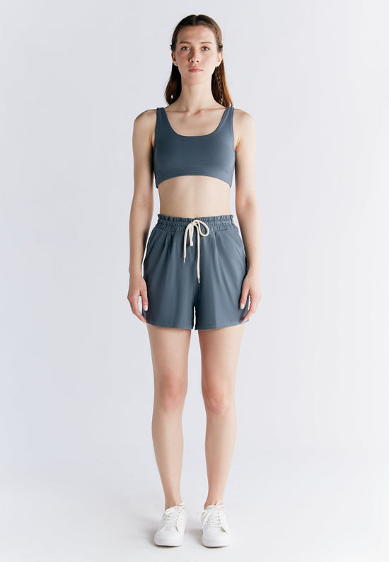 Leela Cotton 1440-068 | Pyjama-Shorts - Dunklerschiefer Günstig kaufen