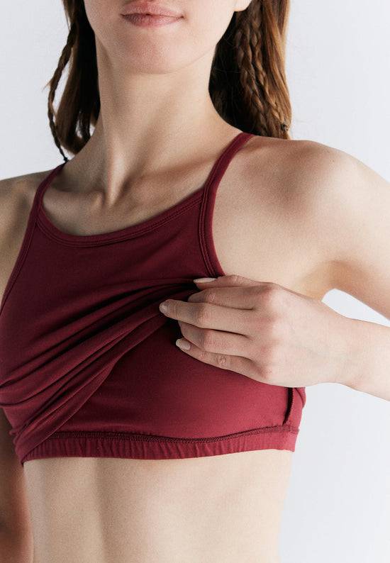 Leela Cotton 1217-069 | Crop-Top - Rosarot Saisonschlussverkauf
