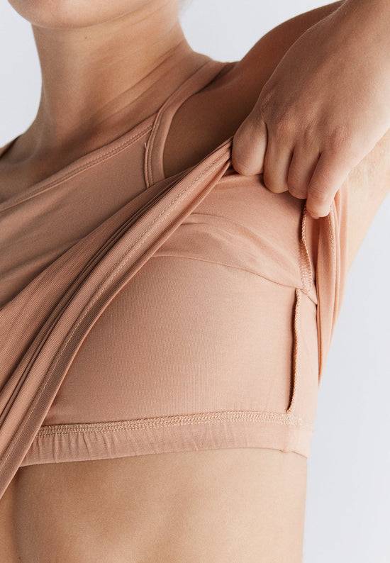 Leela Cotton 1217-070 | Crop-Top - Café Crema Black Friday