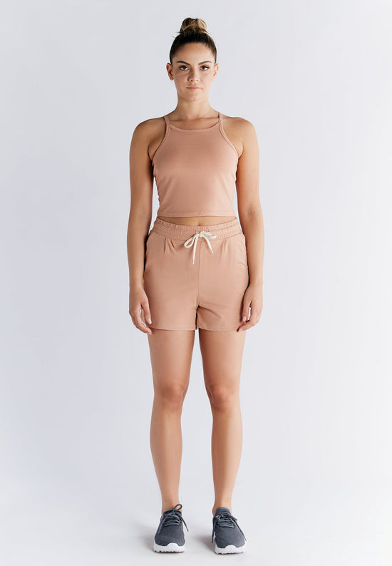 Leela Cotton 1217-070 | Crop-Top - Café Crema Black Friday