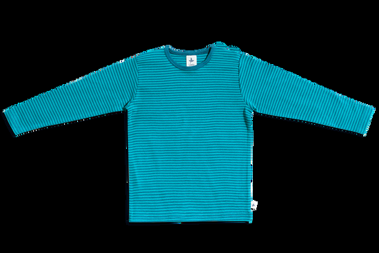 Leela Cotton 2840 | Baby Basic Langarmshirt - Donaublau/Lapis Muttertagsangebot
