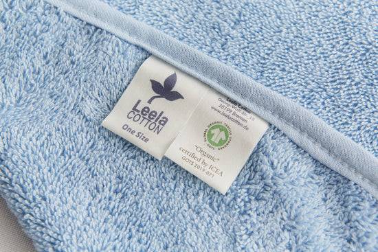 Leela Cotton 2400T | Baby Badehandtuch - Hellblau Lagerräumung