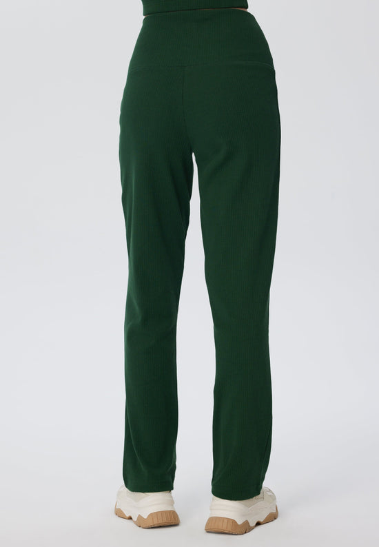 Leela Cotton 4071-067 | Ripp Hose - Tannennadel Exklusive Angebote