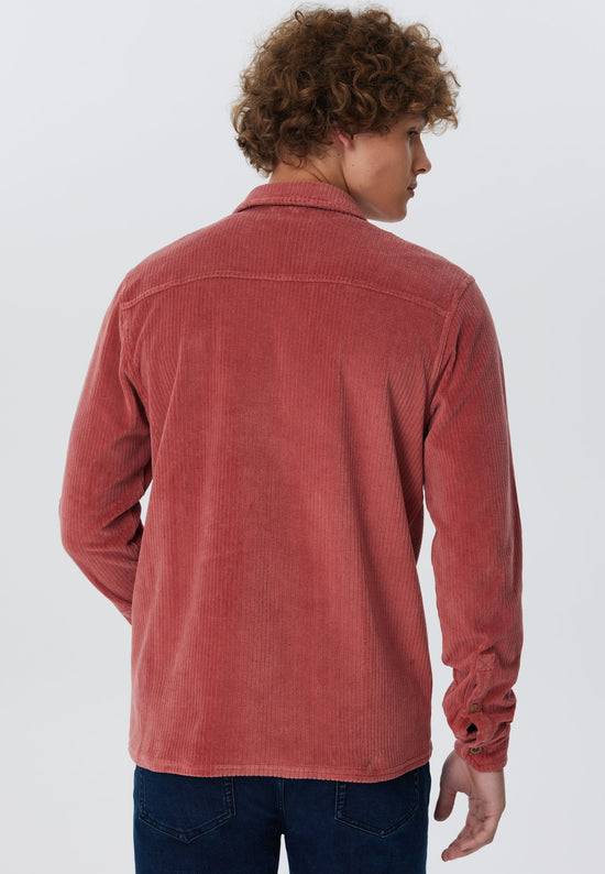 Leela Cotton 9233-072 | Unisex Cord Jacke -Dunkel Mauve VIP-Rabatte