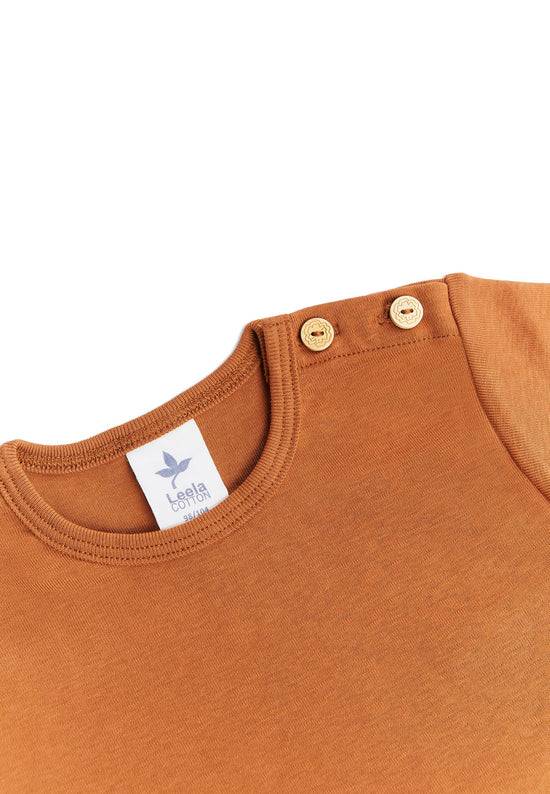 Leela Cotton 2010 MK | Basic Kurzarmshirt - Mokka Zeitbegrenzte Promotion
