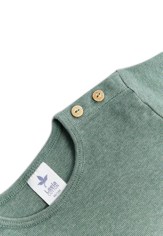 Leela Cotton 2010 TS | Basic Kurzarmshirt - Tannennadel/Salbei Bis zu 60% Rabatt