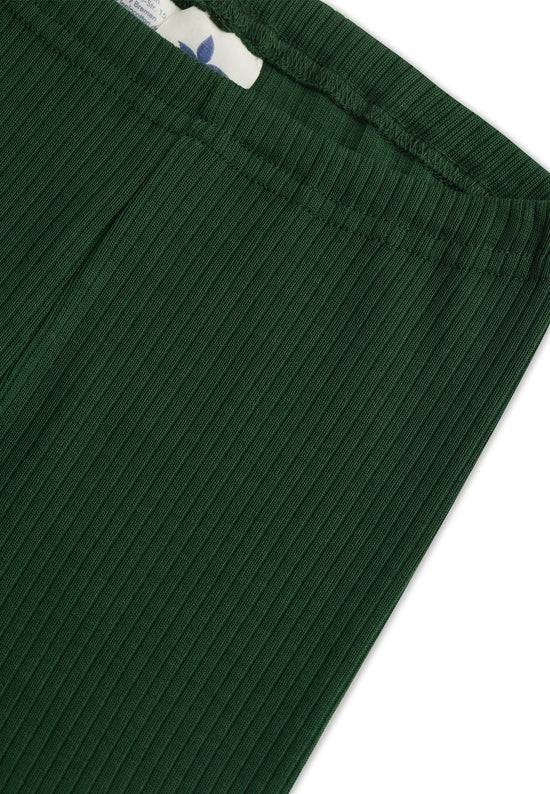 Leela Cotton 2052 TL | Ripp-Leggings - Tannennadel Super Rabatt