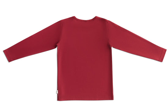 Leela Cotton 2060 RR | Baby Basic Langarmshirt - Rosarot Clearance-Verkauf