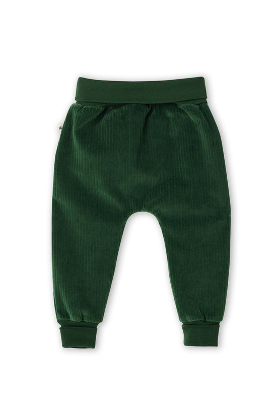 Leela Cotton 2072 TL | Baby Cordhose breiter Bund - Tannennadel Auslauf