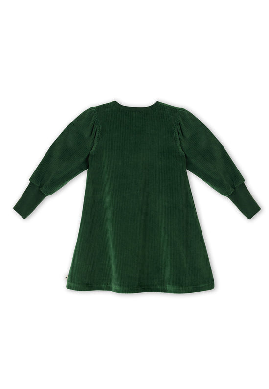Leela Cotton 2624 TL | Cordkleid - Tannennadel im Angebot