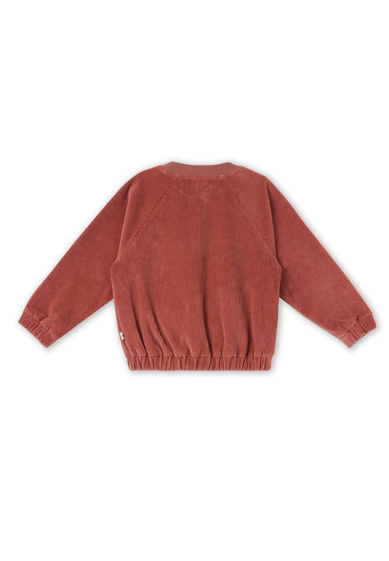 Leela Cotton 2696 WR | Cord Baseballjacke - Dunkel Mauve Limitierter Zeitrabatt