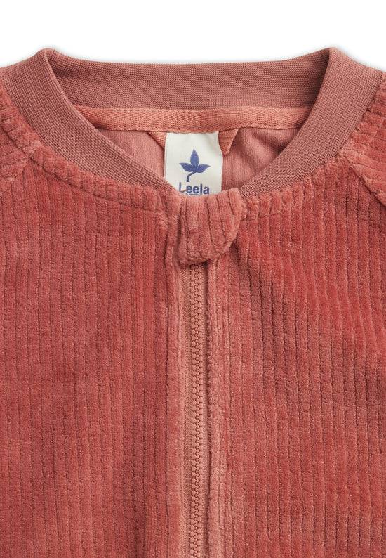 Leela Cotton 2696 WR | Cord Baseballjacke - Dunkel Mauve Limitierter Zeitrabatt