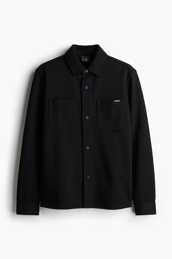 HM Overshirt aus Scuba in Regular Fit Online Outlet