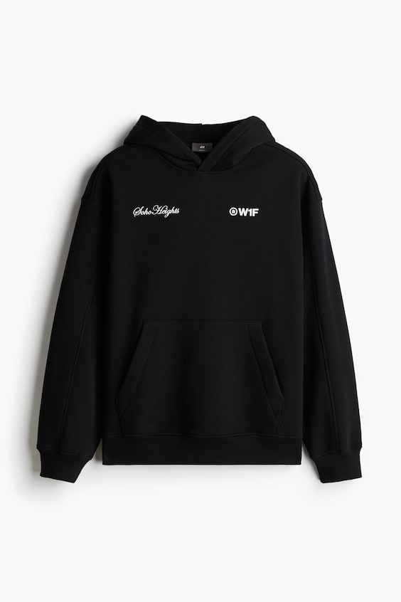 HM Bedruckter Hoodie in Oversized Fit Neuheiten