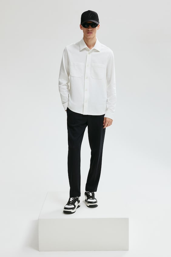 HM Overshirt mit Struktur in Regular Fit Sonderangebote