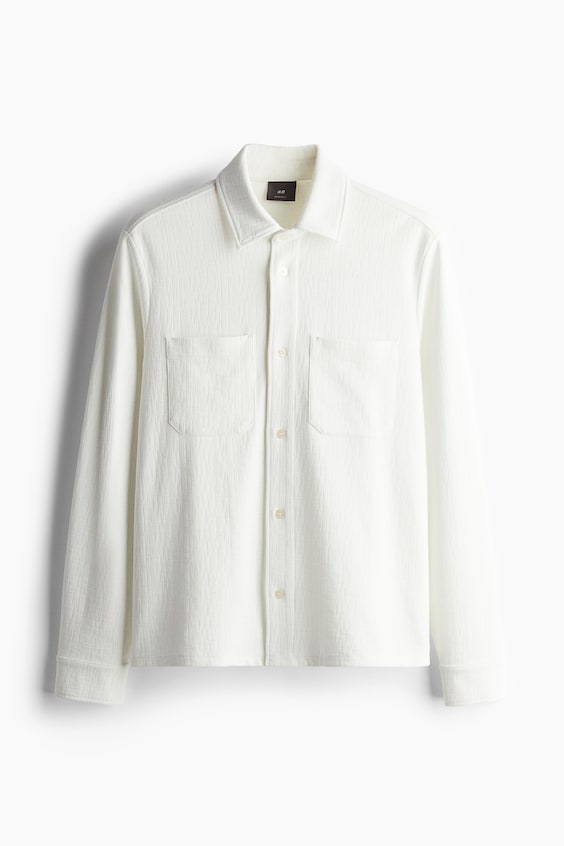 HM Overshirt mit Struktur in Regular Fit Sonderangebote