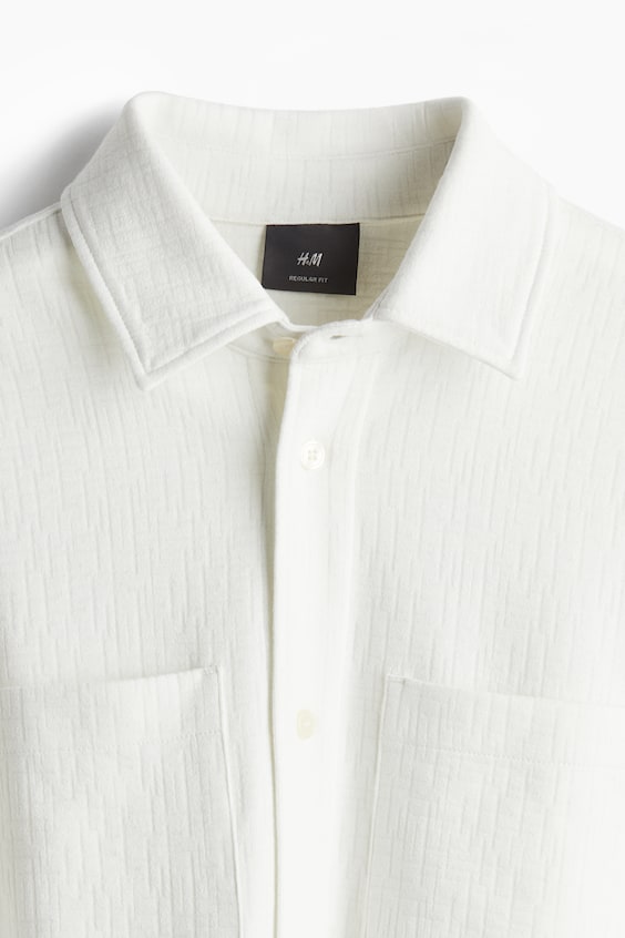 HM Overshirt mit Struktur in Regular Fit Sonderangebote
