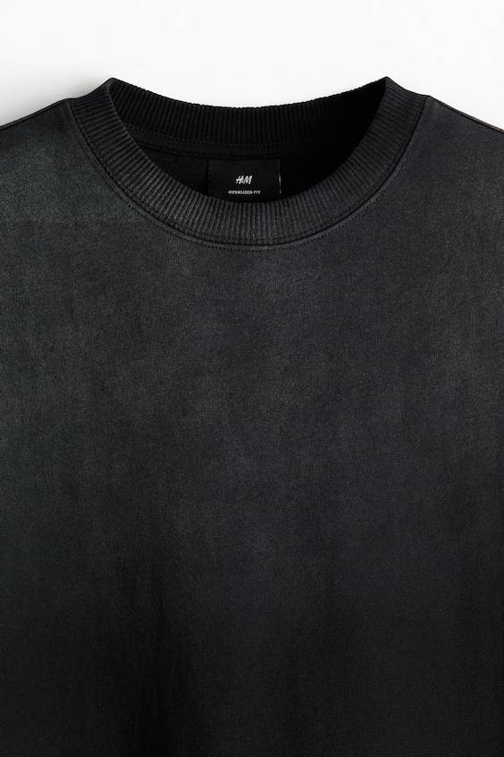 HM Bedrucktes T-Shirt in Oversized Fit VIP-Rabatte