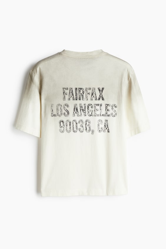 HM Bedrucktes T-Shirt in Oversized Fit Tiefpreis